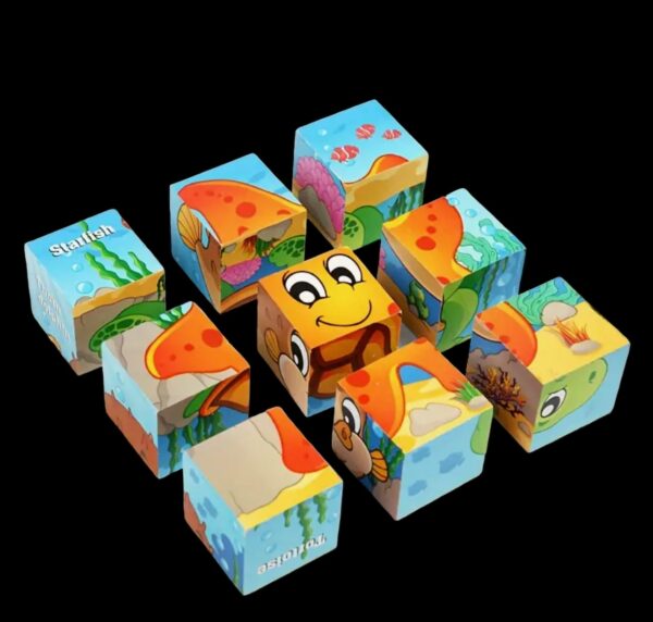 Sea World Jigsaw Wooden Blocks